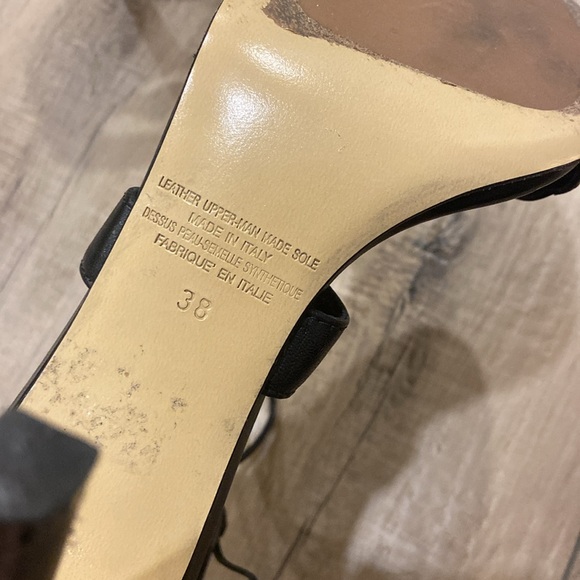 Gorgeous black strappy heels, size 38 - Picture 4 of 6